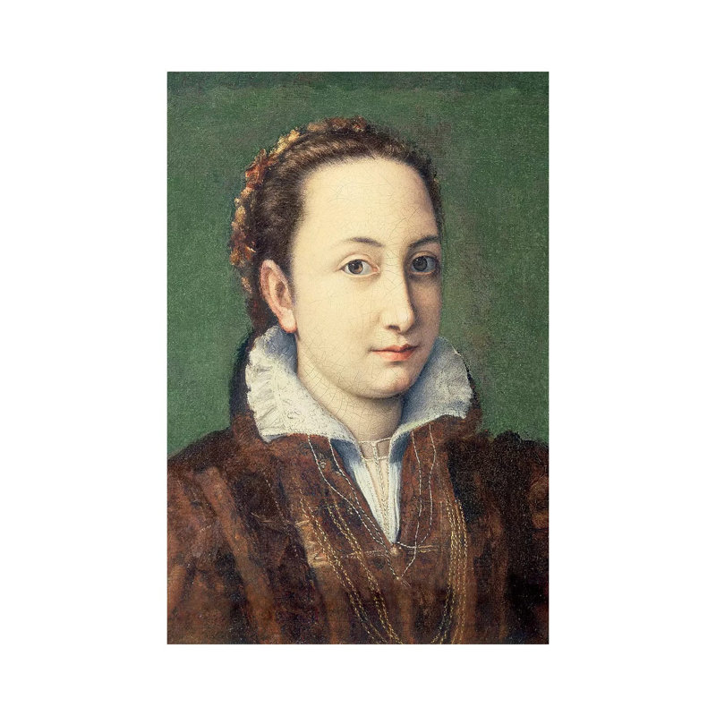 Self Portrait, Attired as Maid-of-Honour to the Queen of Spain, 1559 1 Piece Wrapped Canvas Painting
