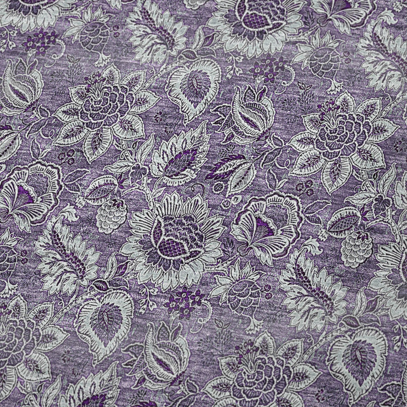 Jeté floral Sherpa ASB661 Addison, Mauve