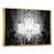 Toile avec cadre flottant or