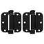 3 1/2 po x 3 1/2 po, charnière à ressort, rayon de 5/8 po, homologué UL, laiton poli, paquet de 2-70536970
