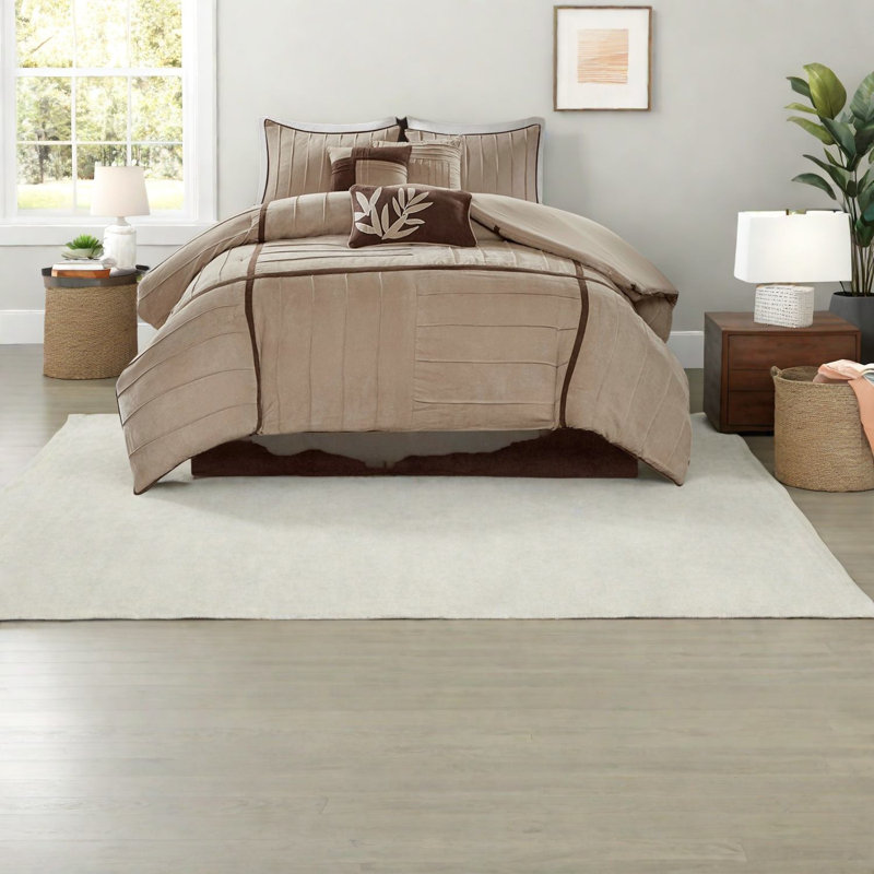 Ensembles de literie en micro-suède doux, édredon en polyester pour la détente à la maison