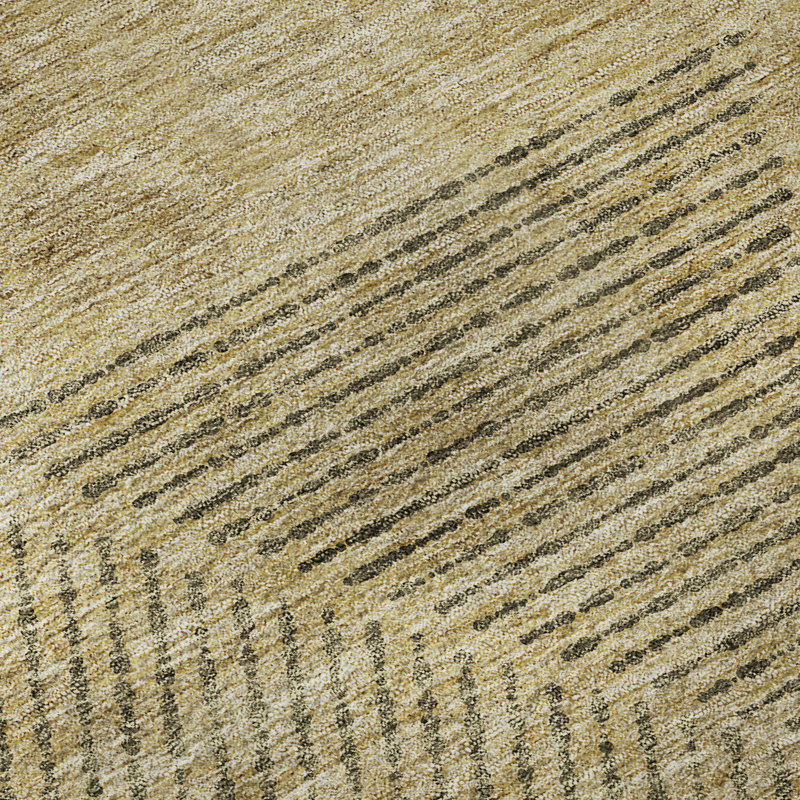 Premium Machine Washable Prisco Wheat Rug, Rectangle 5' x 7'6"