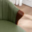 Chaise de salle à manger rembourrée en similicuir Devault-1762743382