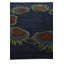 Tapis carré bleu marine Orlando