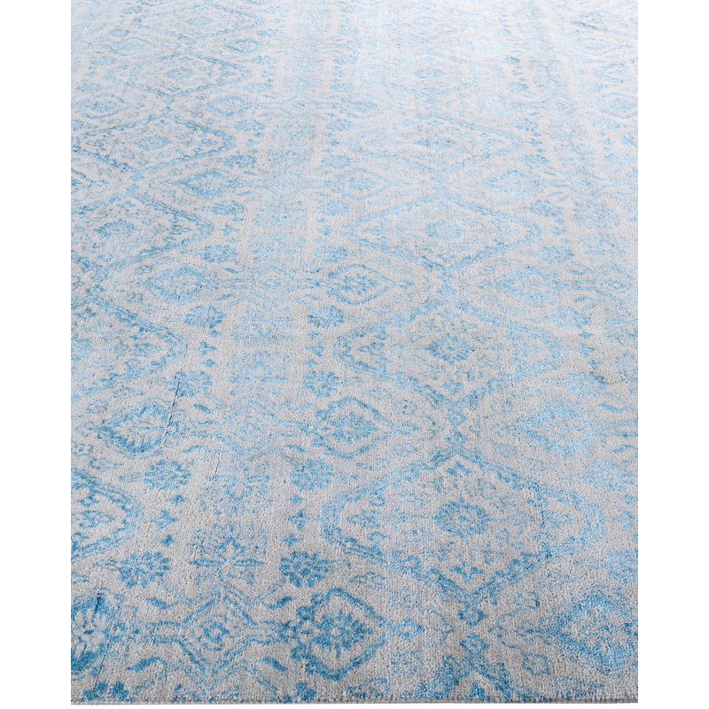 Overdyed One-of-a-Kind 9' 0" x 10' 2" Hand Knotted Area Rug