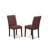 7 Piece Dining Table Set contain A Dining Room Table and 6 Burgundy Polyester Fabric Upholstered Chairs, Mahogany-828848204-828848205-863778852