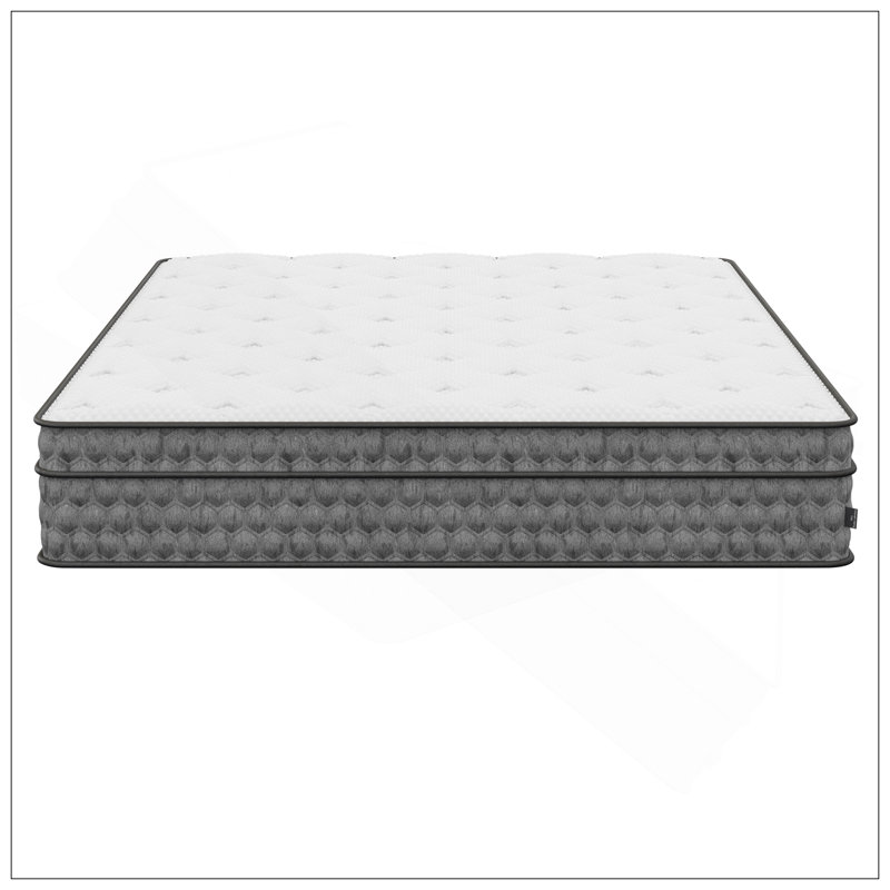 Diamond Zen Cool Gel Conforming Memory Foam Hybrid With Luxurious Euro-Top 11" Medium Feel, Greenguard Gold Certified, Twin
