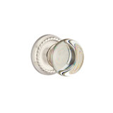 Passage Providence Crystal Clear Knob with Rope Rose