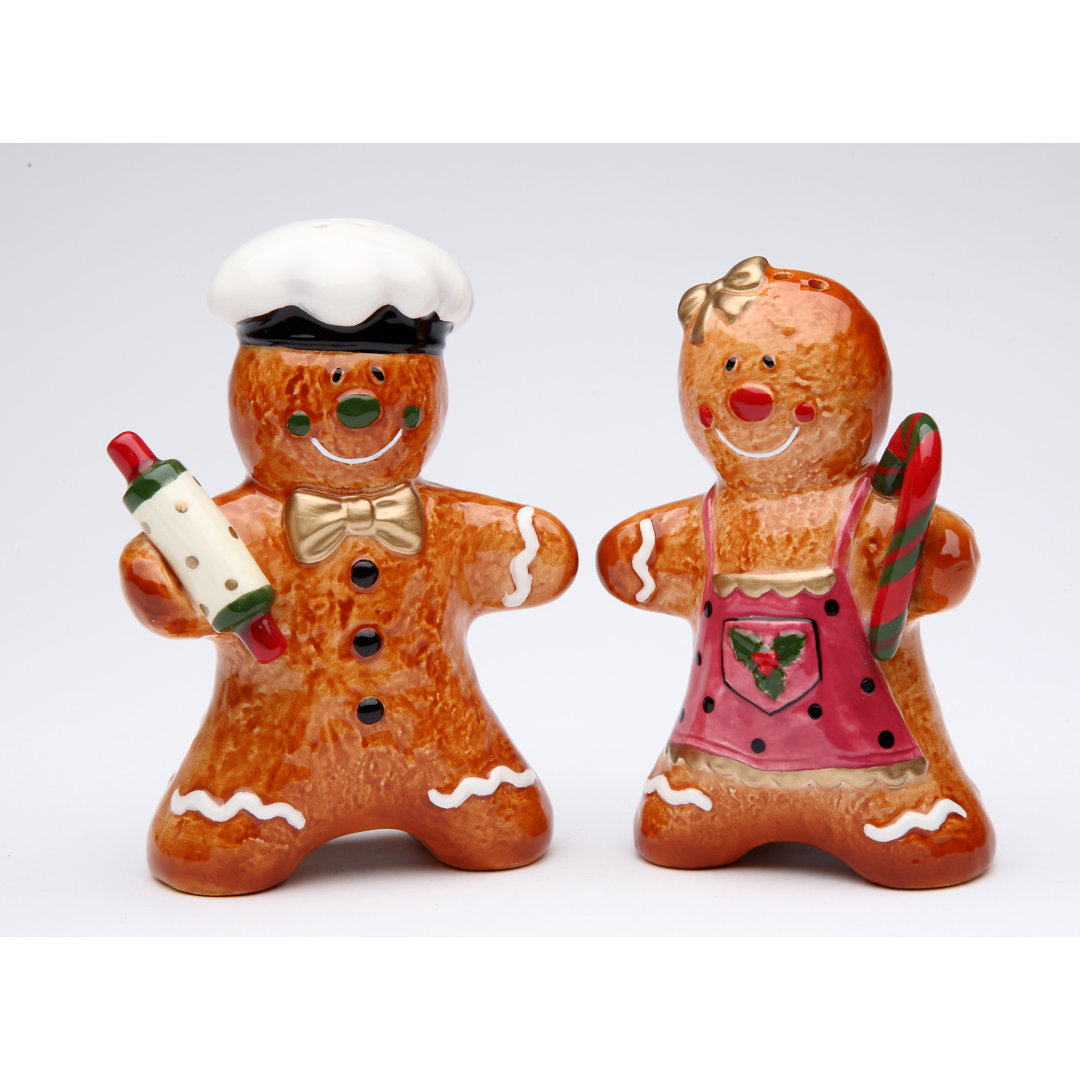 Cosmos Gifts Gingerbread Salt and Pepper Set Cosmos Gifts