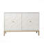 Armoire d'appoint à deux portes Gramdlynn pour la décoration et le rangement de salon