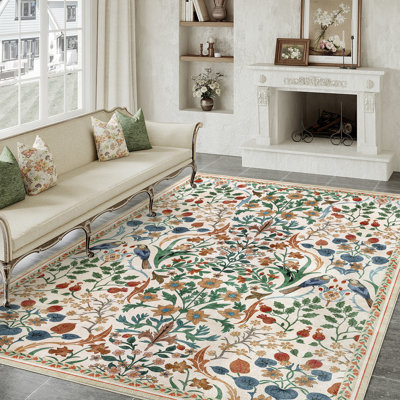 Destinay Floral Area Rug