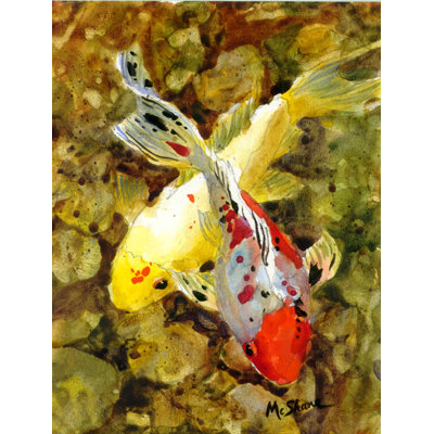 Poisson - Koi Recto-verso Jardin Flag