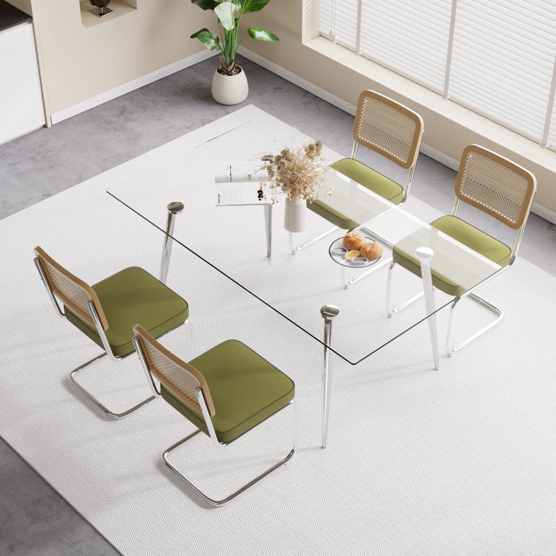 Ensemble de salle à manger rectangulaire, 5, Noir, noir, noir, noir, H 29,5 po x l 63 po x P 31,5 po