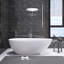 Baignoire de trempage autoportante 59 "avec trop-plein et bonde escamotable 59"-120146809
