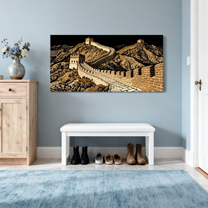 «Landscape & Nature Great Wall Mountain Landscape», reproduction d'art, H 16 po x l 32 po