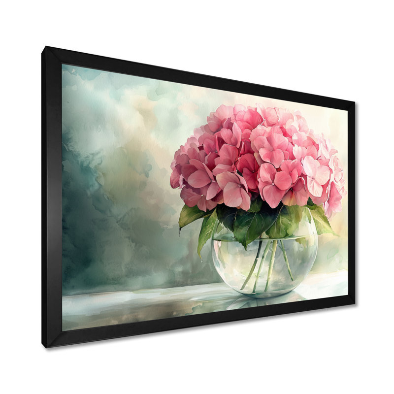 Jacquese - Floral Wall Art, Reproduction encadrée d'une seule photo, Noir, noir, noir, noir, H 12 po x l 20 po