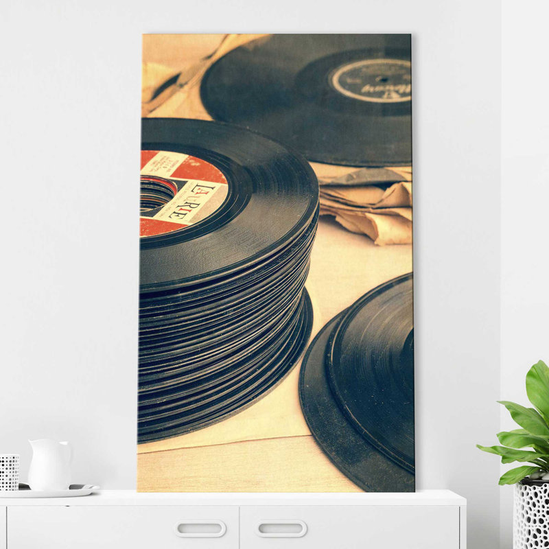 Old 45S par - photographie, Toile tendue, H 40 po x l 24 po x P 1,5 po