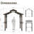8×5Ft Hardtop Grill Gazebo, Outdoor Bbq Gazebo W/Galvanized Steel Double Roof, Permanent Sun Shade Grill Canopy Shelter With 2 Side Shelves And Ceiling Hook For Patio Deck Yard Garden ()-114577640