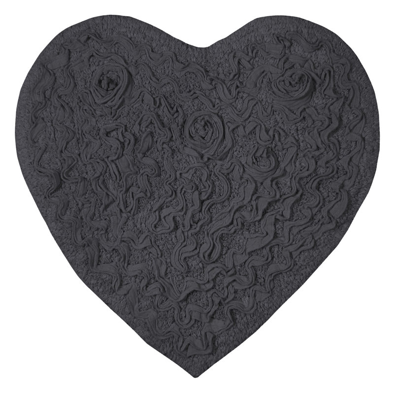 Tapis de salle de bain, L 25 po x L 25 po, Gris
