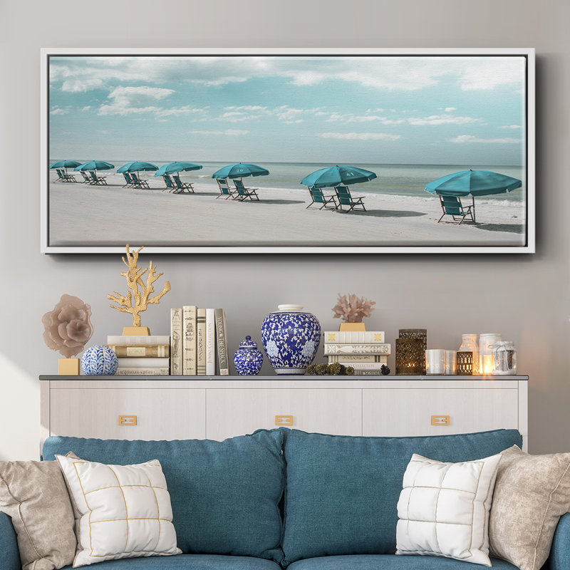 Idle Hours- Framed Canvas, 12" H x 30" W