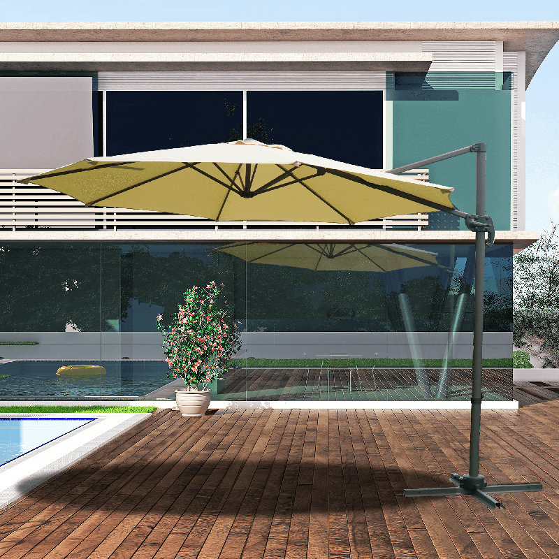 116'' Cantilever Umbrella, Beige