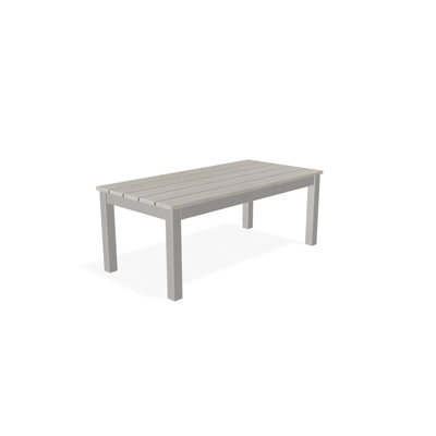 Table basse d'extérieur 24 po x 48 po en polymère rustique