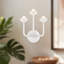 Spade 11-in White dimmable LED Bathroom Vanity Light-1116433217