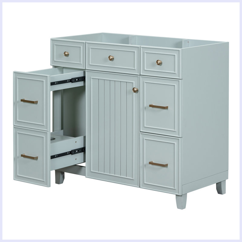 Meuble-lavabo de style moderne, Vert