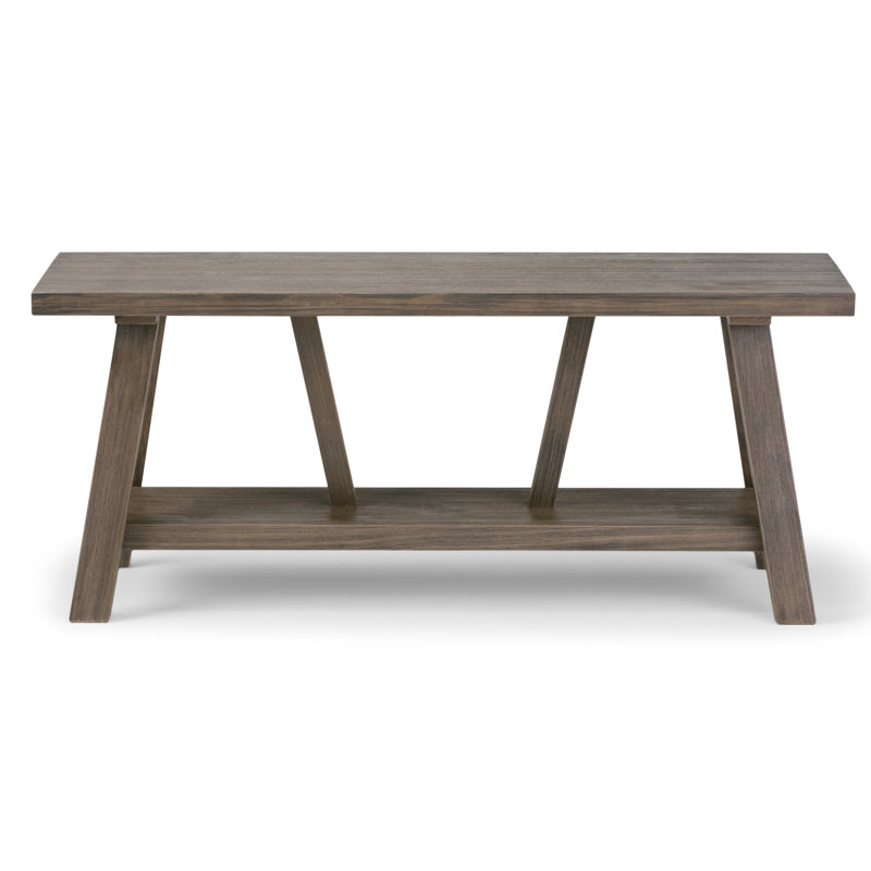Dylan Upholstered Bench with Shelves