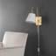 Rhoeva Single Light Iron Dimmable Plug-in Flush Mounted Sconce-1053672395-1053672392