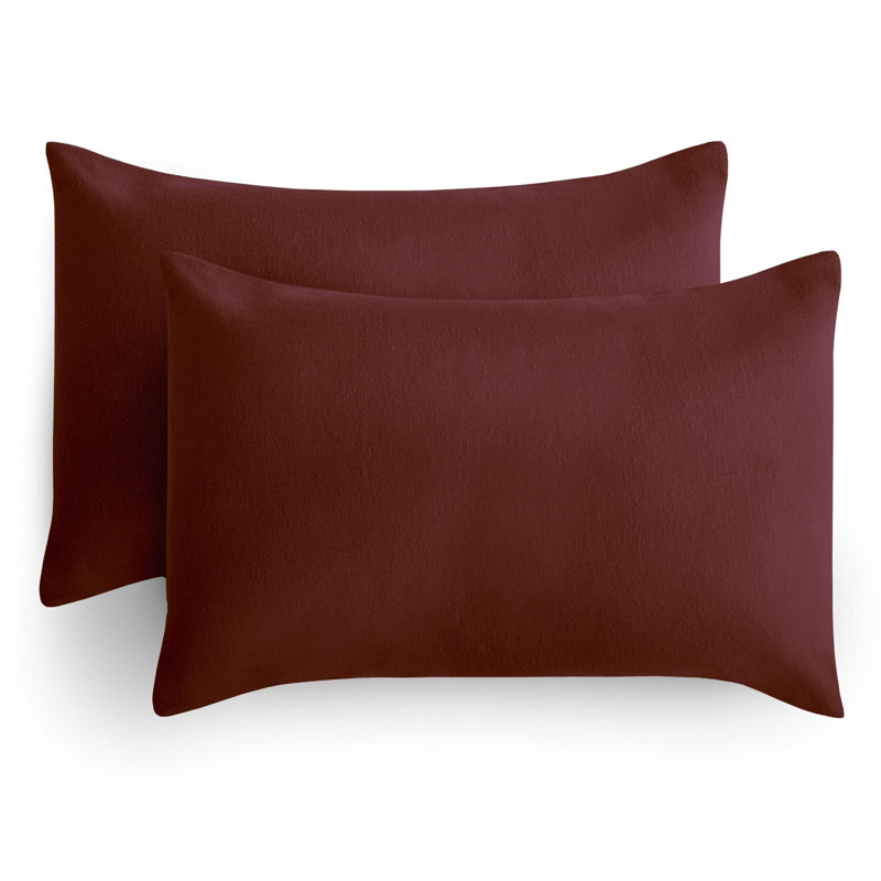 Silentnight Brushed Cotton Pillowcase Pair, Red