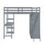 Lit mezzanine avec garde-robe, bureau et tablettes-1456497730