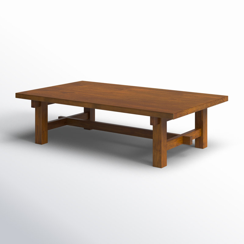 Octavia Solid Pine Wood Rectangular Coffee Table