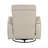 Taupe Premium Leather Recliner - Gentle Gliding Swivel Motion, Luxury Living Room Furniture-557171406