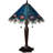 23"H Peacock Feather Lace Table Lamp