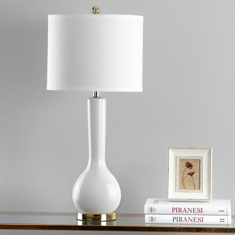 Mcnally Ceramic Table Lamp, White