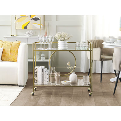 Hopeworth Metal Bar Cart