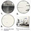 Ensemble de 5 décorations murales en mosaïque gris et gris Greometric-1371568059