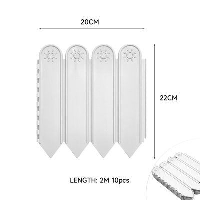 20 cm W Border Fencing