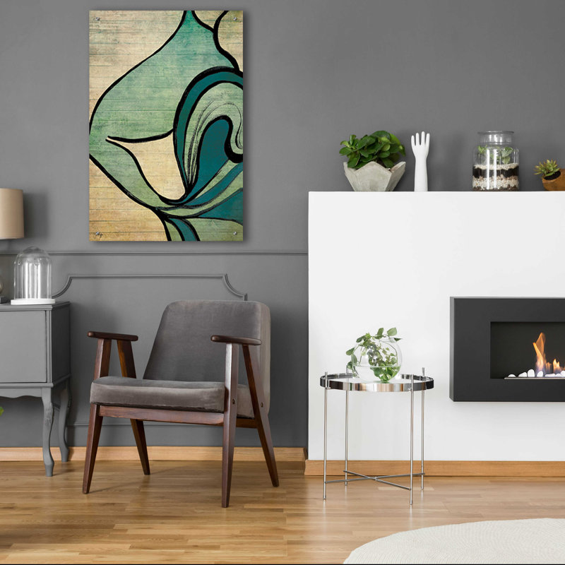 "Mouvement mystérieux" par Yass Naffas Designs, H 36 po x l 24 po x P 0,2 po