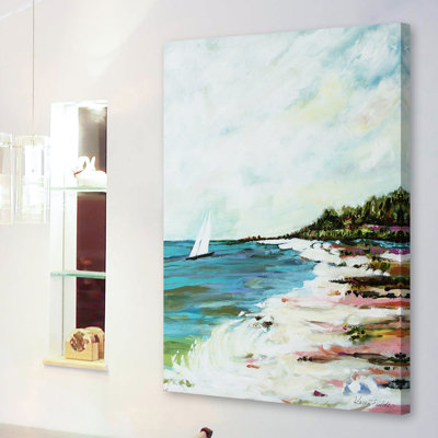 « beach surf i », reproduction d’art sur toile tendue