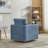 Wide Upholstered Swivel Armchair-62141723