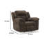 Fauteuil inclinable manuel berçant Briar, polyester, accoudoirs coussinés-108208176