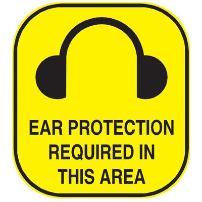 Décalcomanie murale panneau de protection auriculaire