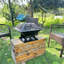 Petit foyer carré portable BBQ Party