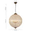 Engles Antique Bronze Vintage Crystal Globe Pendant Chandelier-1947029400