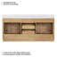Meuble-lavabo double Eris 72 avec comptoir