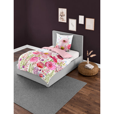 Flowers Duvet Cover Set with Pillow Shams Included