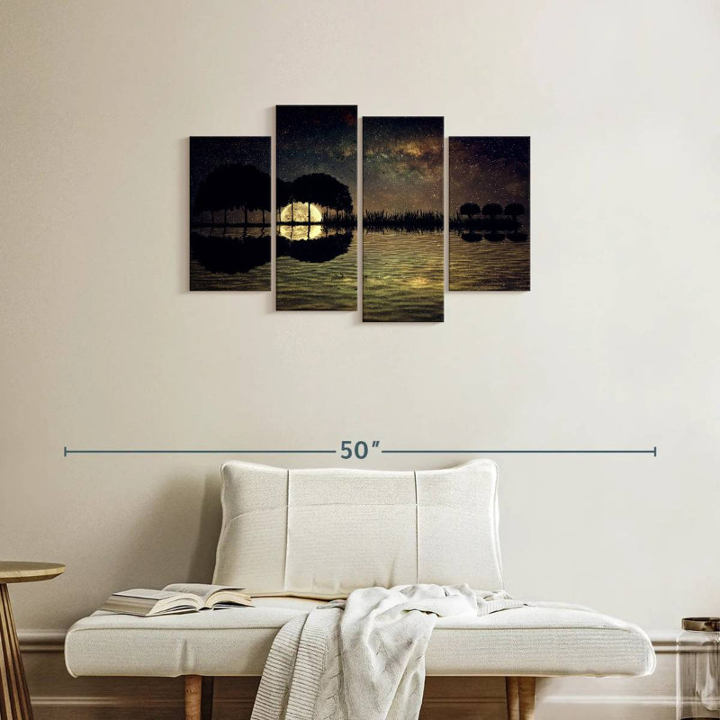 Abarca Guitar Island Moonlight, 22" H x 36" W