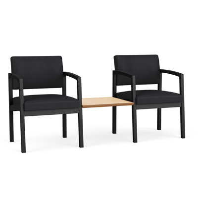 Lenox Steel Waiting Reception 2 Seat Tandem Metal Frame with Centre Table